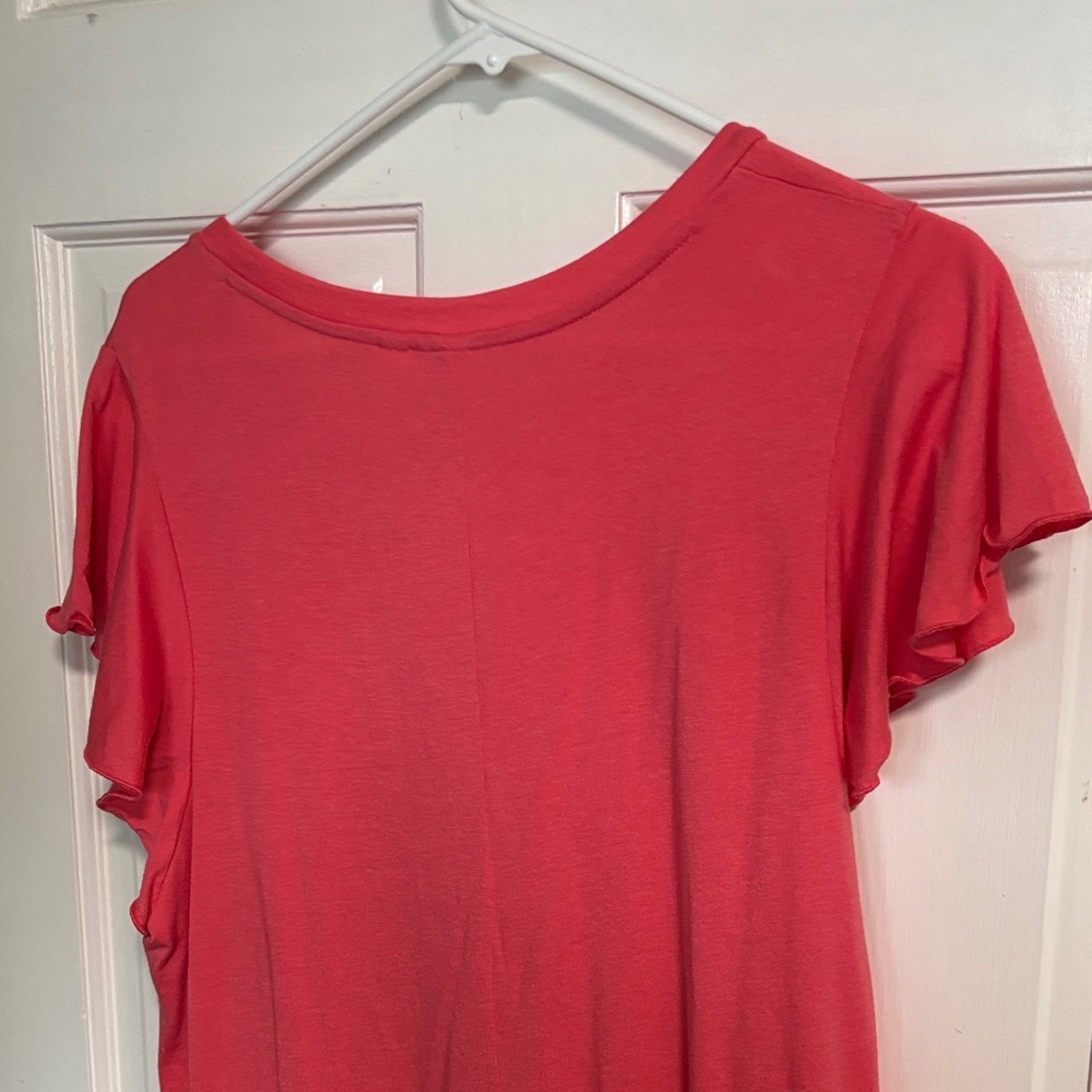 GAP Coral Ruffle Sleeve Midi Dress - Picture 7 of 7